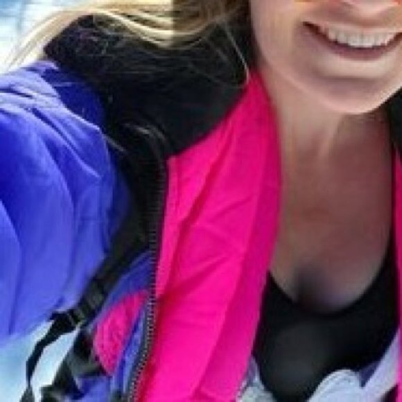 VINTAGE Huski Neon Pink Retro Snowboard Ski Jacket - Picture 3 of 16